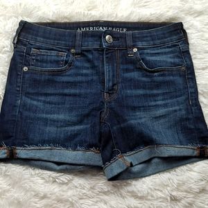 Like New! American Eagle Roll Dark Midi Stretch Short Sz 8